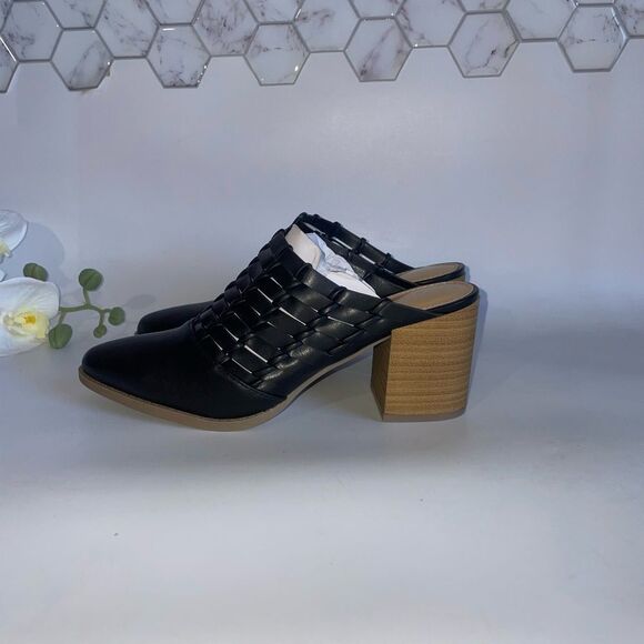 NEW! 🎊 LC Lauren Conrad Black Mules - Picture 3 of 8